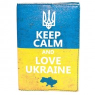 Обложка для паспорта Just Cover «Keep Calm and Love Ukraine»