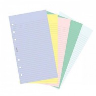 Комплект бланков Бумага в линейку Filofax, 30л, 5 цветов, Personal