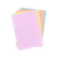 Комплект бланков Бумага в линейку Filofax, 30л, 5 цветов, Pocket