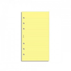 Комплект бланков Бумага в линейку Filofax, 30л, желт., Personal