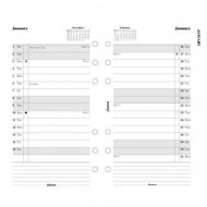 Комплект бланков Месяц на развороте 2014 с закладками Filofax, Personal