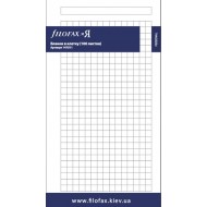 Комплект бланков Бумага в клетку Filofax, 100 л, Personal, Кремовая