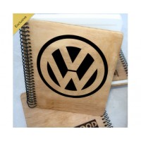Деревянный блокнот Volkswagen, hw05, Hand-wood - Купить в интернет-магазине Darilka.com.ua