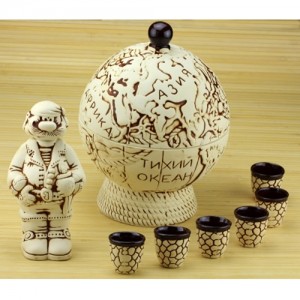 Бар глобус - набор керамика 8 предметов