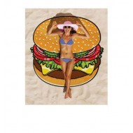 Пляжный коврик Гамбургер. 143 см