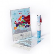 Скретч-карта Европы  "Travel Map Silver Europe"