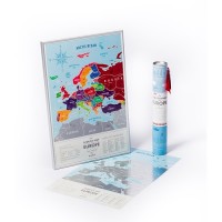 Скретч-карта Европы  "Travel Map Silver Europe", SE, 1DEA.me - Купить в интернет-магазине Darilka.com.ua