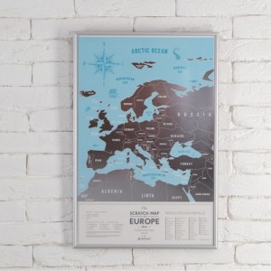 Скретч-карта Европы  "Travel Map Silver Europe"