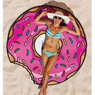 Пляжный коврик Пончик. 143 см