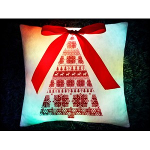 Новогодняя светящаяся подушка «Ёлочка»