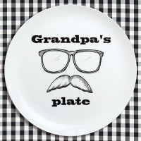 Тарелка Для дедушки, 715,  - Купить в интернет-магазине Darilka.com.ua
