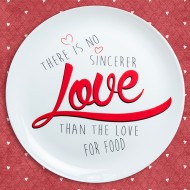 Тарелка Love food