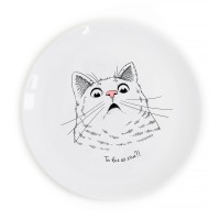 Тарелка «Здивований кіт», orner-0160, Orner Store - Купить в интернет-магазине Darilka.com.ua