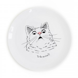 Тарелка «Здивований кіт»