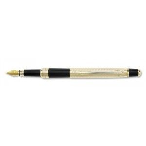 Перьевая ручка Pierre Cardin, латунный корпус-отделка золотом.
