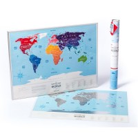 Скретч карта мира Travel Map Silver, SW, 1DEA.me - Купить в интернет-магазине Darilka.com.ua
