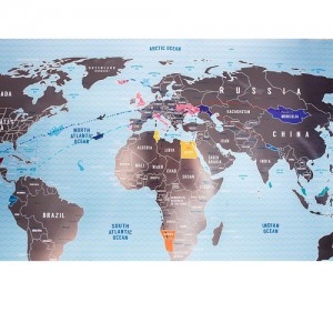 Скретч карта мира Travel Map Silver