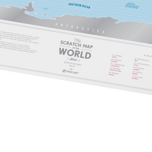 Скретч карта мира Travel Map Silver