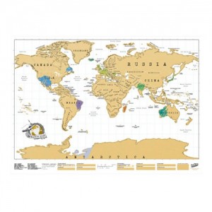 Скретч карта світу Scratch Map Luckies