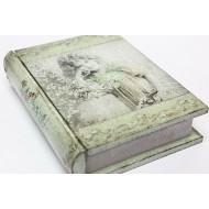 Деревянная шкатулка-книга ручной работы "Девочка"