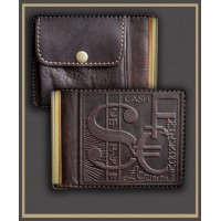 Зажим для денег кожаный с карманом для мелочи, 868-10-26, Мануфактура Гук - Купить в интернет-магазине Darilka.com.ua