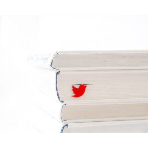 Закладки для книг Twitter (красный)