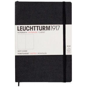 Записная книжка Leuchtturm1917, Средняя, Мягкая обложка, Точки, Черный