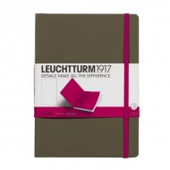 Записная книжка leuchtturm1917, Средняя, Чистые листы, Би-колор Серый-розовый