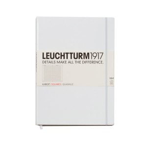 Записная книжка leuchtturm1917, A4+, Мастер Слим 121 стр., Линейка Белый