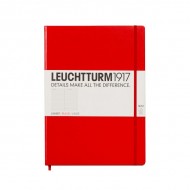 Записная книжка leuchtturm1917, A4+, Мастер Слим 121 стр., Линейка Красный