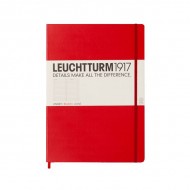 Записная книжка leuchtturm1917, A4+, Мастер Классик, 233 стр., Клетка Красный