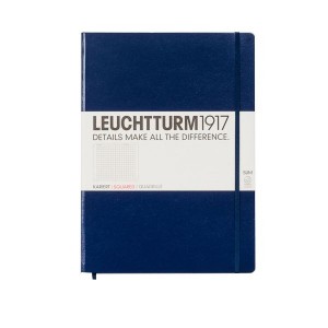 Записная книжка leuchtturm1917, A4+, Мастер Слим 121 стр., Линейка Темно-Синий