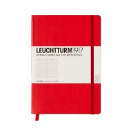 Записная книжка leuchtturm1917, Средняя, Чистые листы Красный