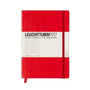 Записная книжка leuchtturm1917, Средняя, Чистые листы Красный