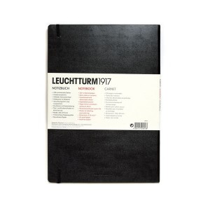 Записная книжка leuchtturm1917, A4+, Мастер Классик, 233 стр., Клетка Черный